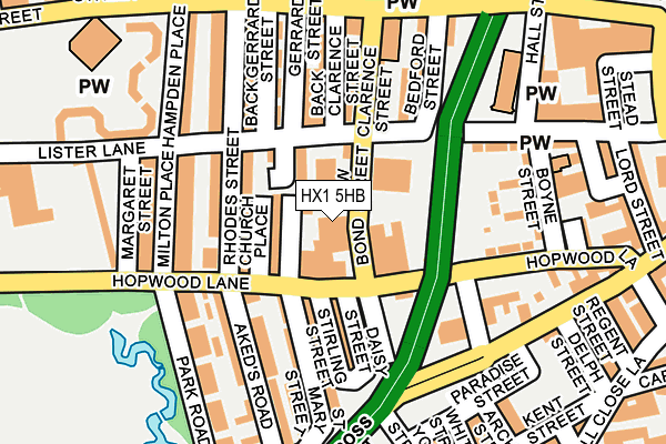 HX1 5HB map - OS OpenMap – Local (Ordnance Survey)