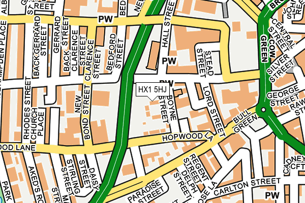 HX1 5HJ map - OS OpenMap – Local (Ordnance Survey)