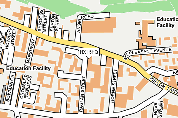 HX1 5HQ map - OS OpenMap – Local (Ordnance Survey)