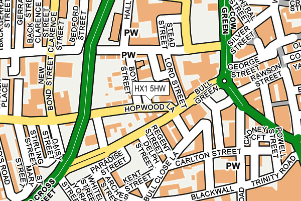 HX1 5HW map - OS OpenMap – Local (Ordnance Survey)