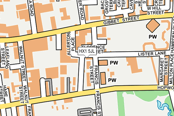 HX1 5JL map - OS OpenMap – Local (Ordnance Survey)