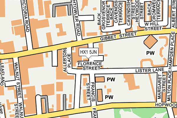 HX1 5JN map - OS OpenMap – Local (Ordnance Survey)