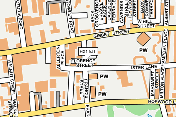 HX1 5JT map - OS OpenMap – Local (Ordnance Survey)