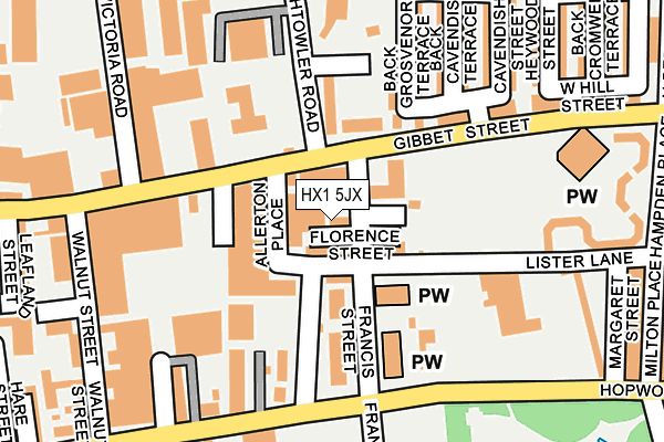 HX1 5JX map - OS OpenMap – Local (Ordnance Survey)