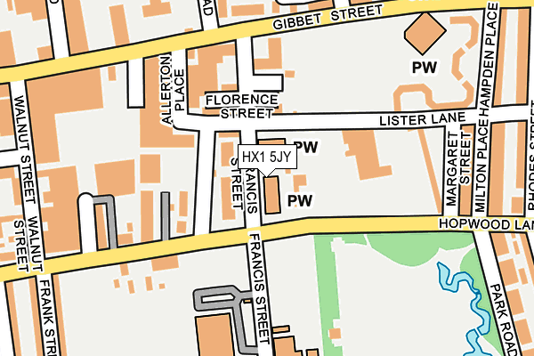 HX1 5JY map - OS OpenMap – Local (Ordnance Survey)