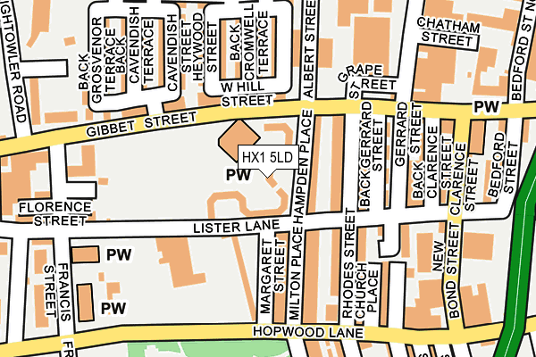HX1 5LD map - OS OpenMap – Local (Ordnance Survey)