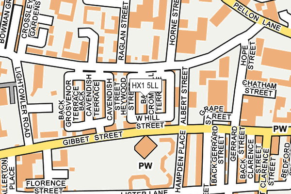 HX1 5LL map - OS OpenMap – Local (Ordnance Survey)