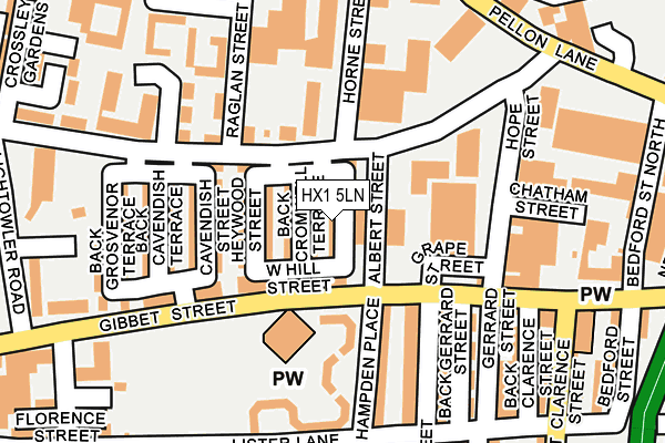 HX1 5LN map - OS OpenMap – Local (Ordnance Survey)