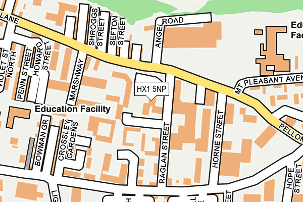 HX1 5NP map - OS OpenMap – Local (Ordnance Survey)