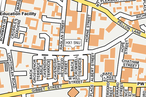 HX1 5NU map - OS OpenMap – Local (Ordnance Survey)