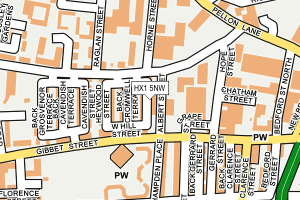 HX1 5NW map - OS OpenMap – Local (Ordnance Survey)