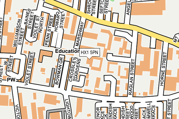 HX1 5PN map - OS OpenMap – Local (Ordnance Survey)