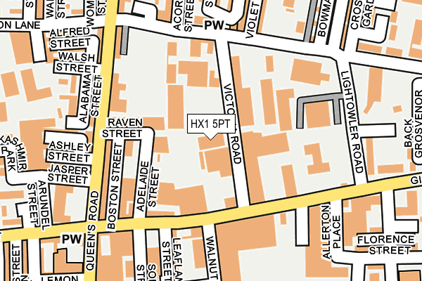 HX1 5PT map - OS OpenMap – Local (Ordnance Survey)