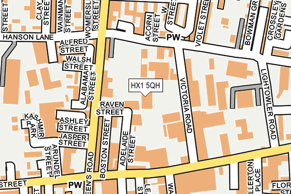 HX1 5QH map - OS OpenMap – Local (Ordnance Survey)