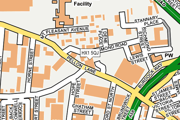 HX1 5QJ map - OS OpenMap – Local (Ordnance Survey)