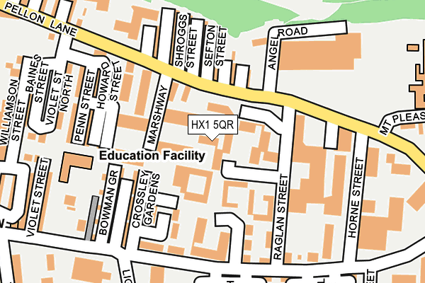 HX1 5QR map - OS OpenMap – Local (Ordnance Survey)