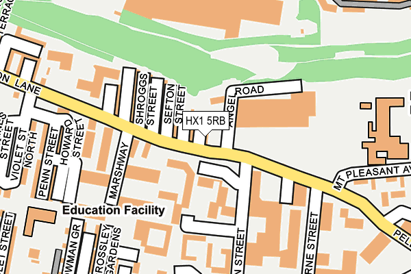 HX1 5RB map - OS OpenMap – Local (Ordnance Survey)