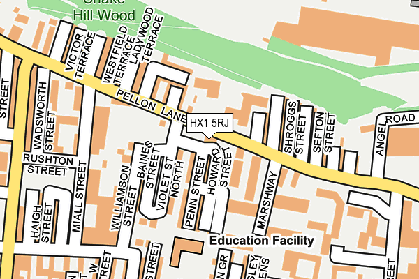 HX1 5RJ map - OS OpenMap – Local (Ordnance Survey)