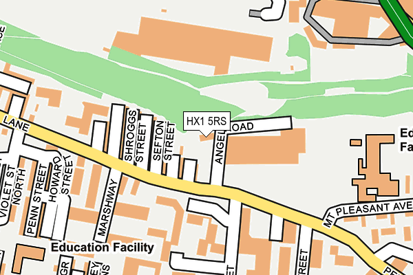 HX1 5RS map - OS OpenMap – Local (Ordnance Survey)