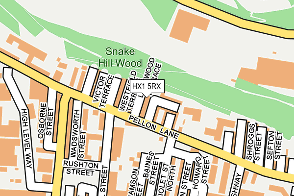 HX1 5RX map - OS OpenMap – Local (Ordnance Survey)