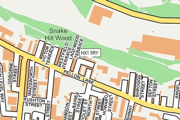HX1 5RY map - OS OpenMap – Local (Ordnance Survey)