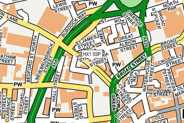 HX1 5SP map - OS OpenMap – Local (Ordnance Survey)