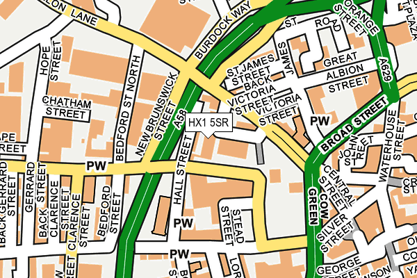 HX1 5SR map - OS OpenMap – Local (Ordnance Survey)