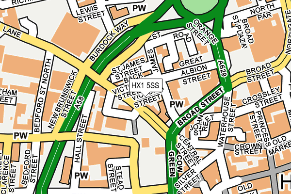 HX1 5SS map - OS OpenMap – Local (Ordnance Survey)
