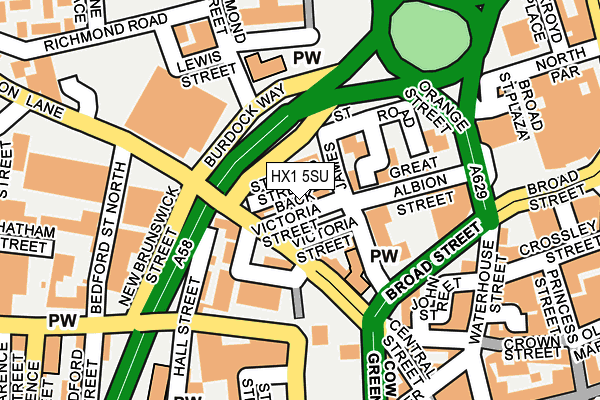 HX1 5SU map - OS OpenMap – Local (Ordnance Survey)