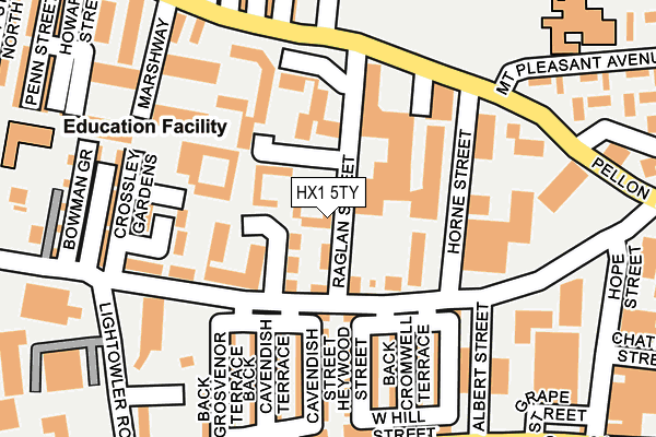 HX1 5TY map - OS OpenMap – Local (Ordnance Survey)