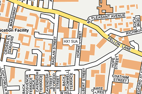 HX1 5UA map - OS OpenMap – Local (Ordnance Survey)