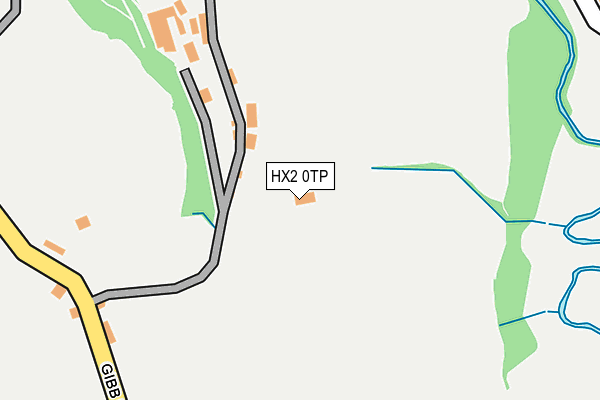 HX2 0TP map - OS OpenMap – Local (Ordnance Survey)