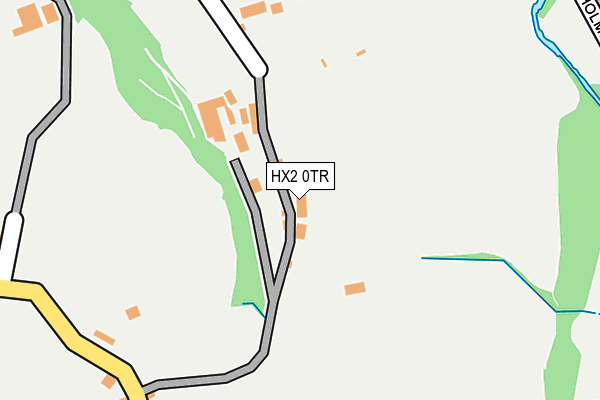 HX2 0TR map - OS OpenMap – Local (Ordnance Survey)