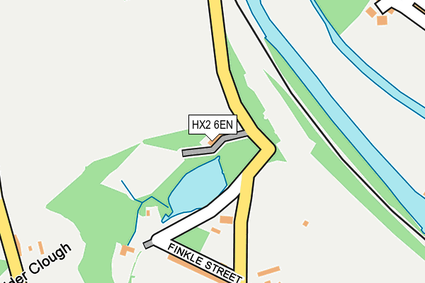 HX2 6EN map - OS OpenMap – Local (Ordnance Survey)