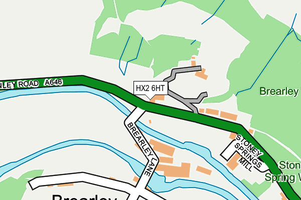 HX2 6HT map - OS OpenMap – Local (Ordnance Survey)