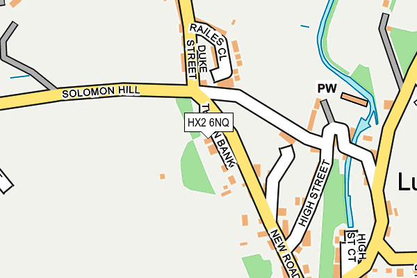 HX2 6NQ map - OS OpenMap – Local (Ordnance Survey)