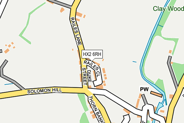 HX2 6RH map - OS OpenMap – Local (Ordnance Survey)
