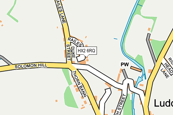HX2 6RQ map - OS OpenMap – Local (Ordnance Survey)