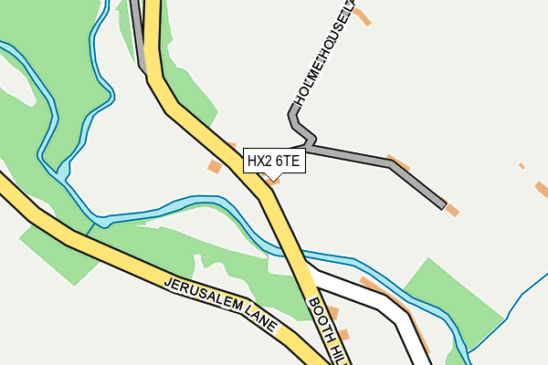 HX2 6TE map - OS OpenMap – Local (Ordnance Survey)