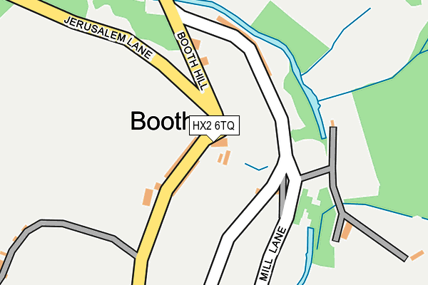 HX2 6TQ map - OS OpenMap – Local (Ordnance Survey)