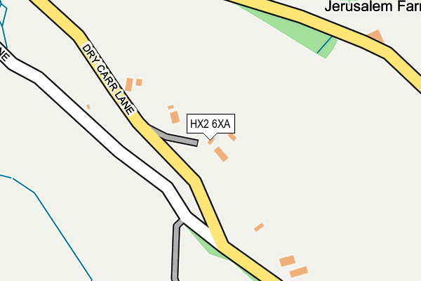 HX2 6XA map - OS OpenMap – Local (Ordnance Survey)