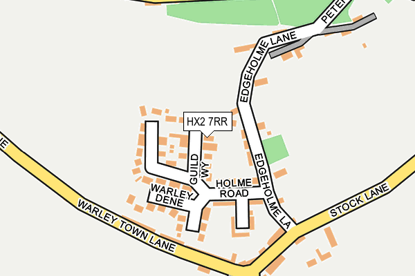HX2 7RR map - OS OpenMap – Local (Ordnance Survey)