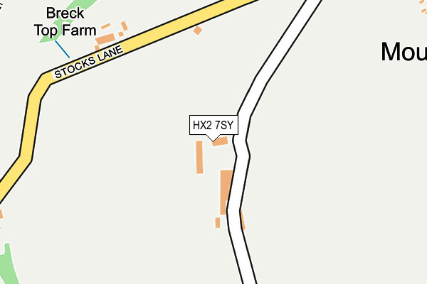 HX2 7SY map - OS OpenMap – Local (Ordnance Survey)