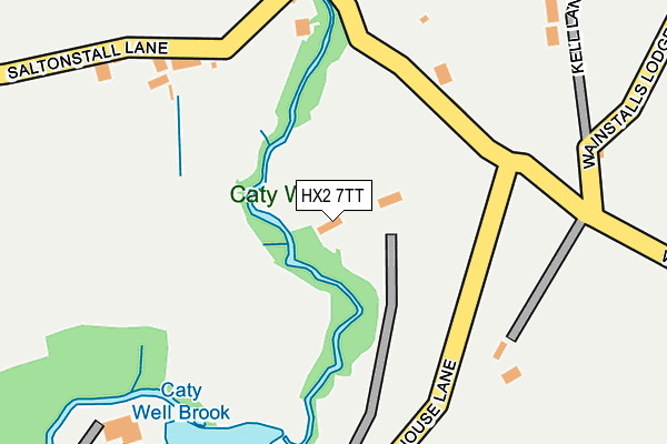 HX2 7TT map - OS OpenMap – Local (Ordnance Survey)