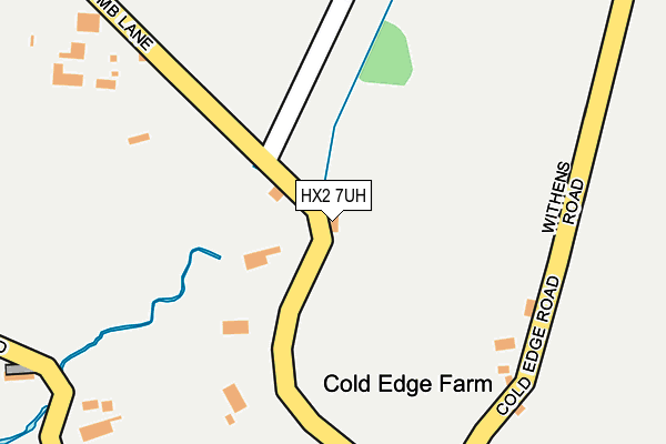 HX2 7UH map - OS OpenMap – Local (Ordnance Survey)