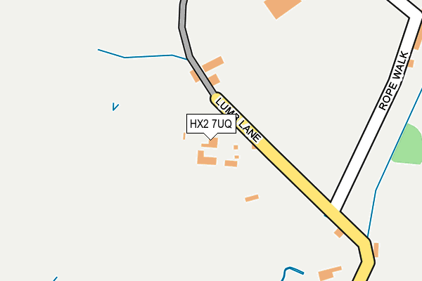 HX2 7UQ map - OS OpenMap – Local (Ordnance Survey)