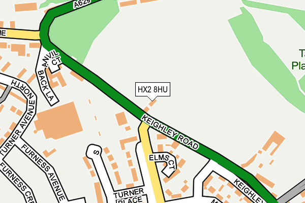 HX2 8HU map - OS OpenMap – Local (Ordnance Survey)