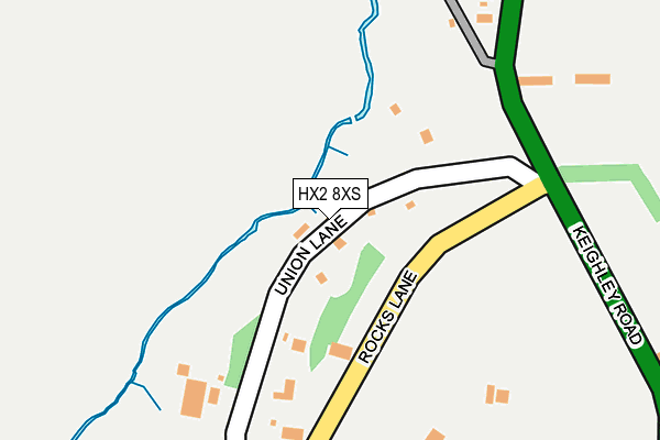 HX2 8XS map - OS OpenMap – Local (Ordnance Survey)