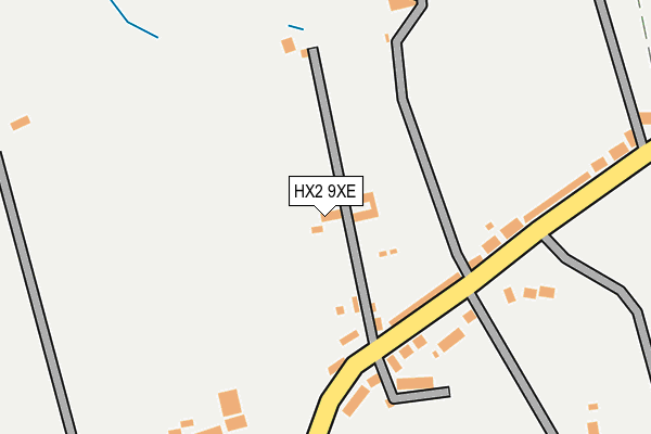 HX2 9XE map - OS OpenMap – Local (Ordnance Survey)