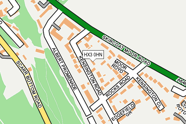 HX3 0HN map - OS OpenMap – Local (Ordnance Survey)